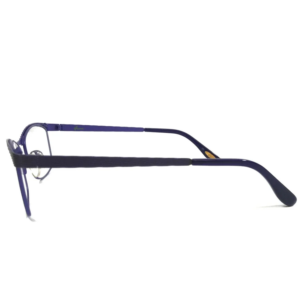 Glacee Eyeglasses Frames MOD 6761 C3 Matte Purple Ribbed Cat Eye 52-17-135